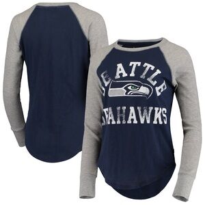 Seahawks Waffle Raglan Tshirt